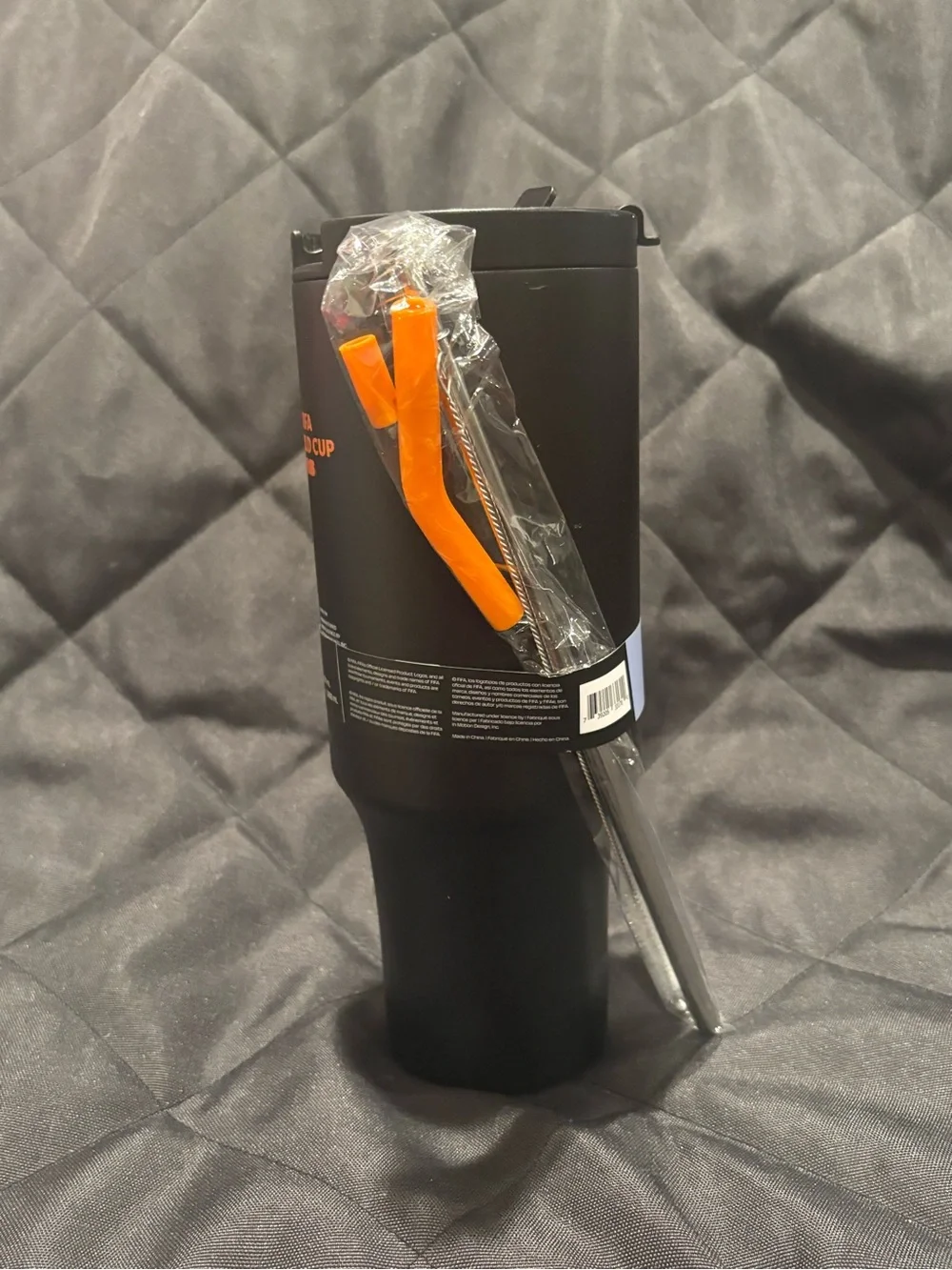 Official FIFA World Cup 2026 Stainless Steel 40oz Travel Tumbler - NWT Black